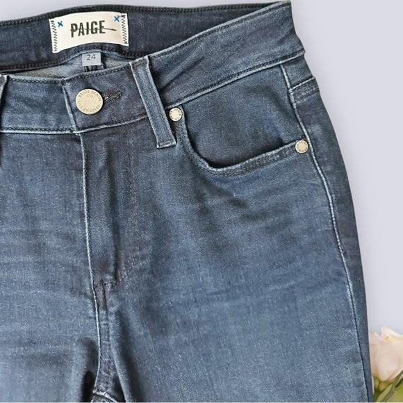 NWOT PAIGE Denim ‘Skyline’ Skinny Jeans in “Azaria” Wash Size 24 - Picture 8 of 16